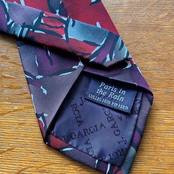 J. Garcia "Paris in the Rain" Necktie - Picture 3 of 4